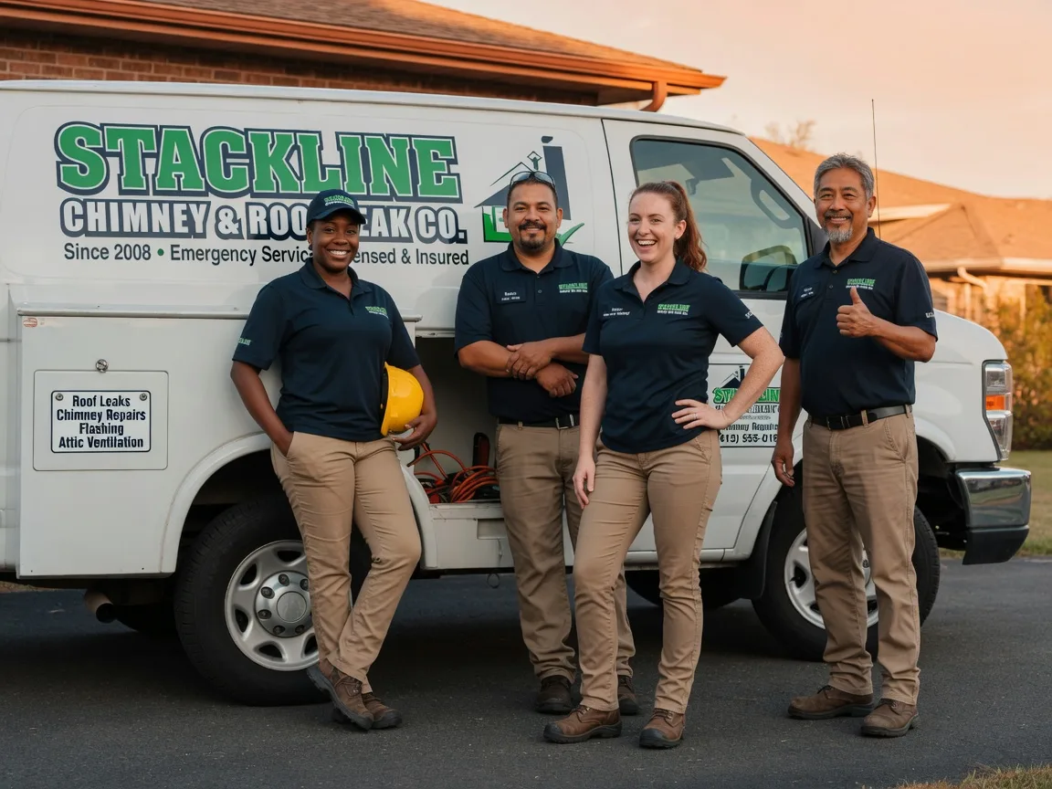 Chimney flashing repair company in Amston, CT